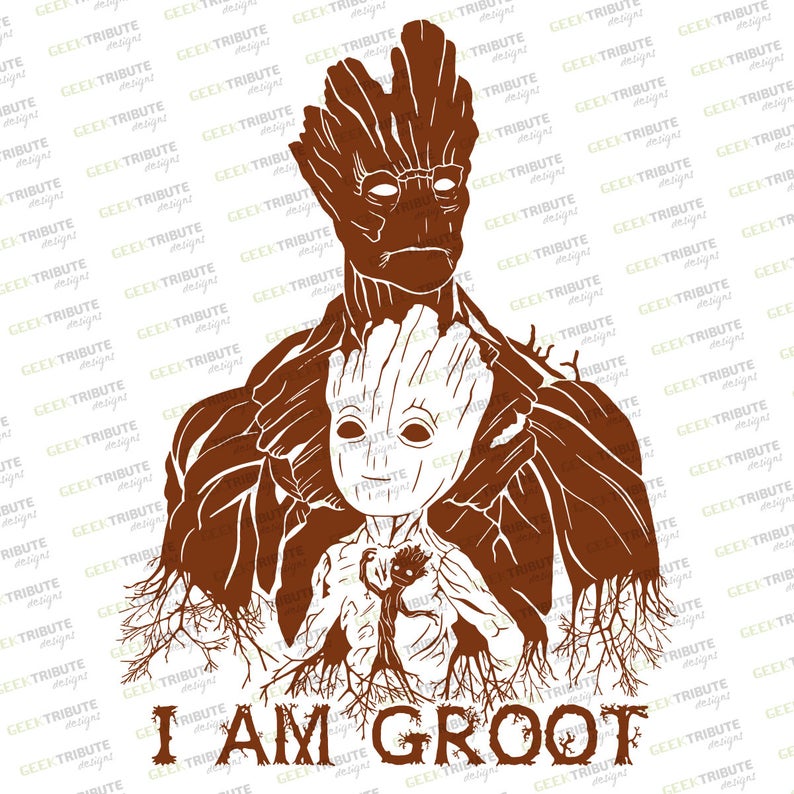 794x794 Groot Vector Original Design Dfx Png Pdf Etsy
