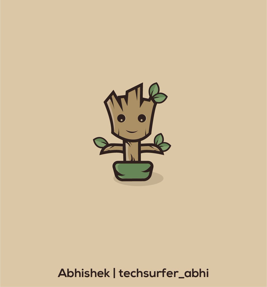 1116x1200 Abhishek Gupta On Twitter Baby Vector Art Of Groot