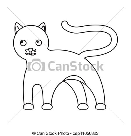 450x470 Outline Dieren, Panter, Groot, Vector, Dier, Singe, Pictogram