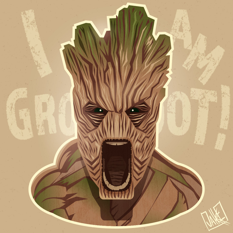 I am groot рисунок