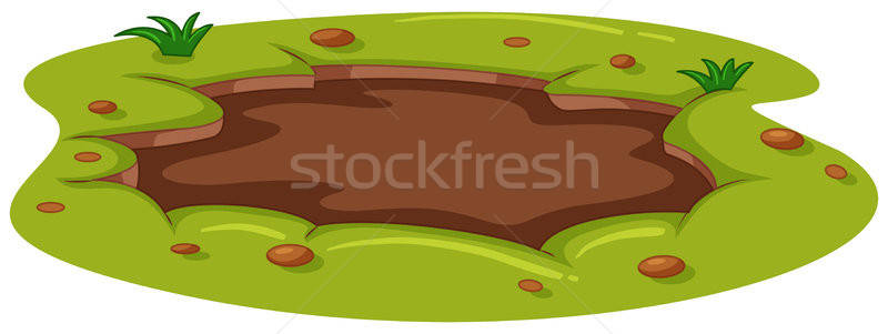 800x301 Muddy Puddle On The Ground Vector Illustration Daniel Cole