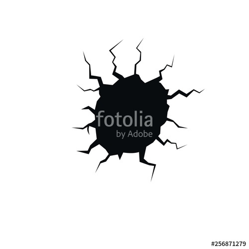 Crack In The Ground Vector Illustration Stock Image And Royalty 500x500 Crack In The Ground Vector Illustration Stock Image And Royalty