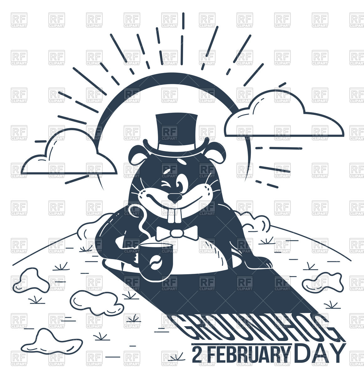 1161x1200 Happy Groundhog Day