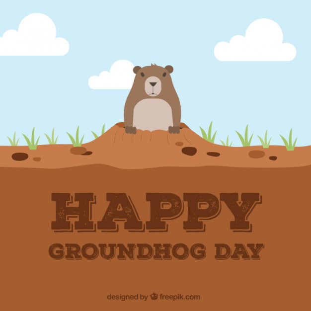 626x626 Happy Groundhog Day Vector Free Download