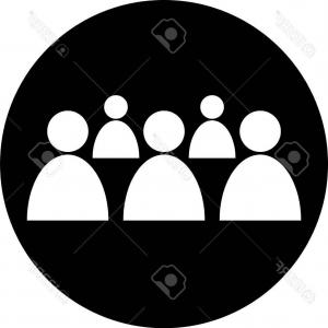 300x300 People Group Icon Simple Illustration Of People Group Vector Icon