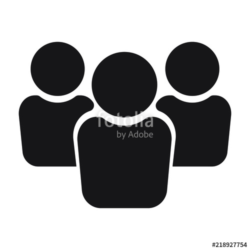 500x500 People Icon, Group Icon, Team Icon Stock Image And Royalty Free