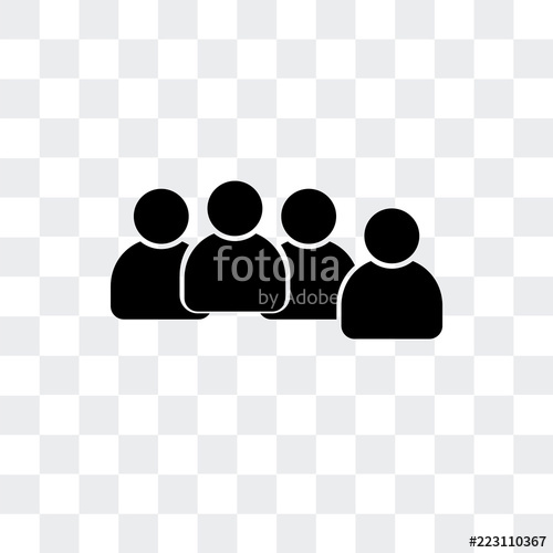 500x500 Group Icon Isolated On Transparent Background Modern And Editable