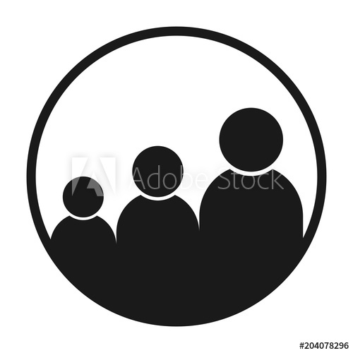 500x500 General Audience People Group Icon Vector