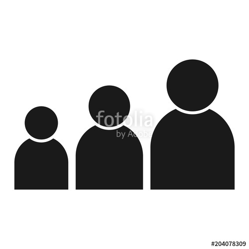 500x500 General Audience People Group Icon Vector Stock Image
