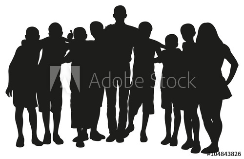 500x325 Group Of People Vector Silhouette