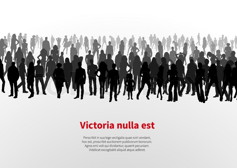 800x566 A Large Group Of People Vector Stock Vector Colourbox