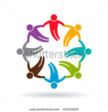450x470 Social Network Circle People Group Vector Graphic Design