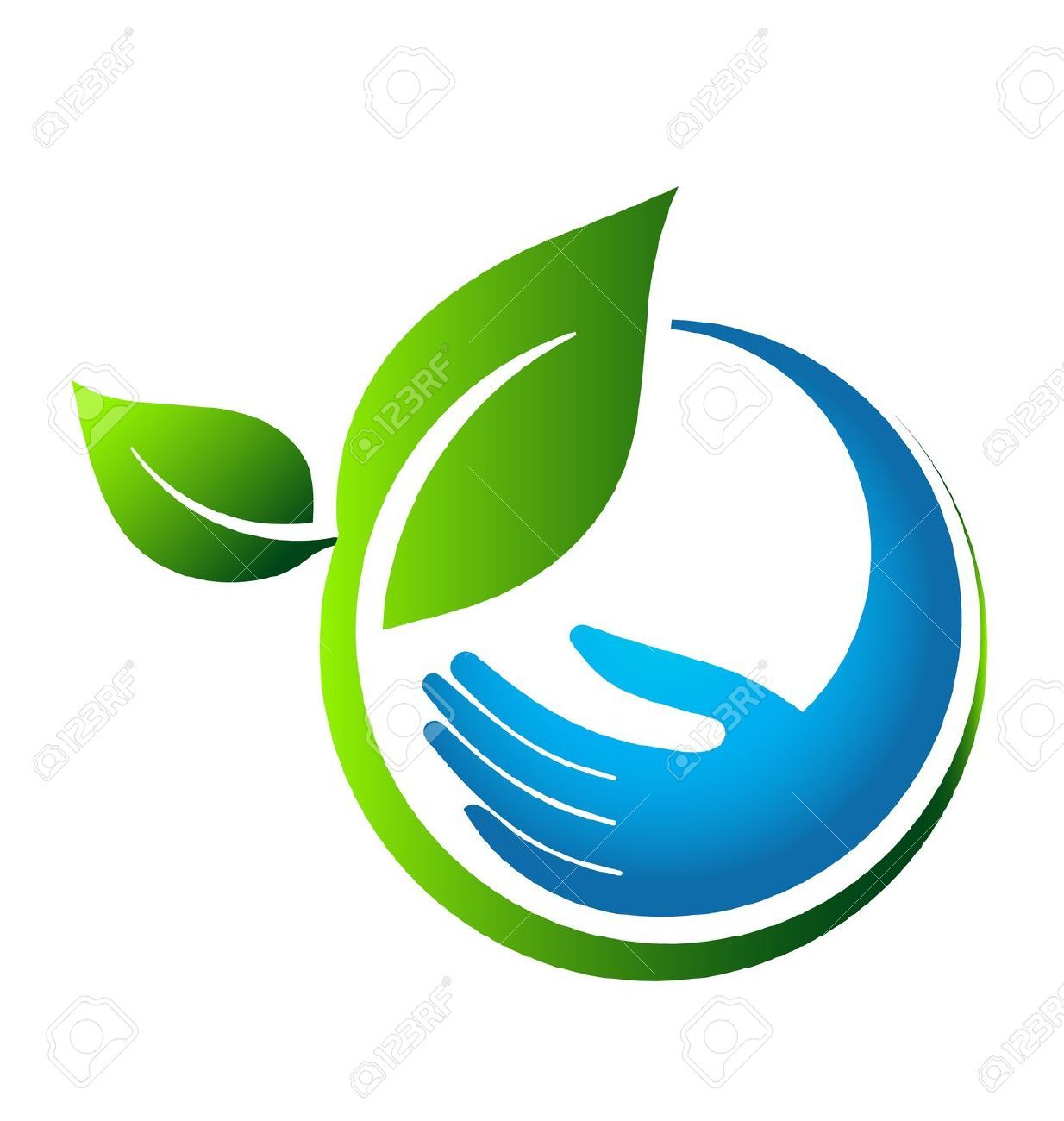 1234x1300 Green Grow Green Leaves Eco Hand Growinfitness Hand Logo