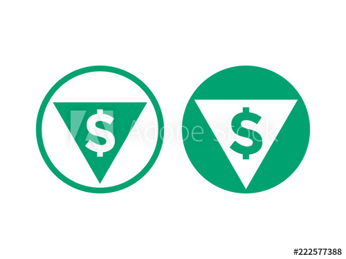 500x375 Cost Price Dollar Decrease And Grow Vector Icon