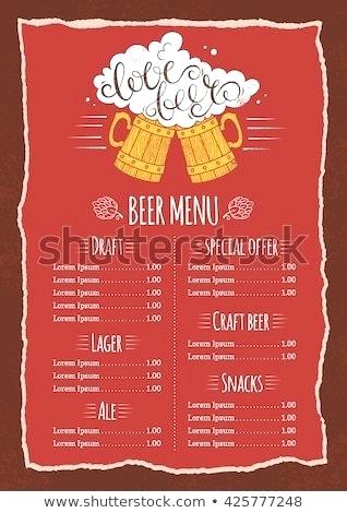 318x470 Craft Beer Growler Menu Template Download Free Vector Art Stock