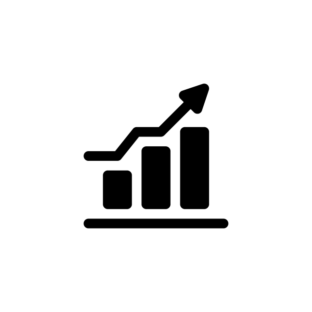 640x640 Growth Icon Vector Glyph Or Solid Style Icon Stock, Icon, Vector