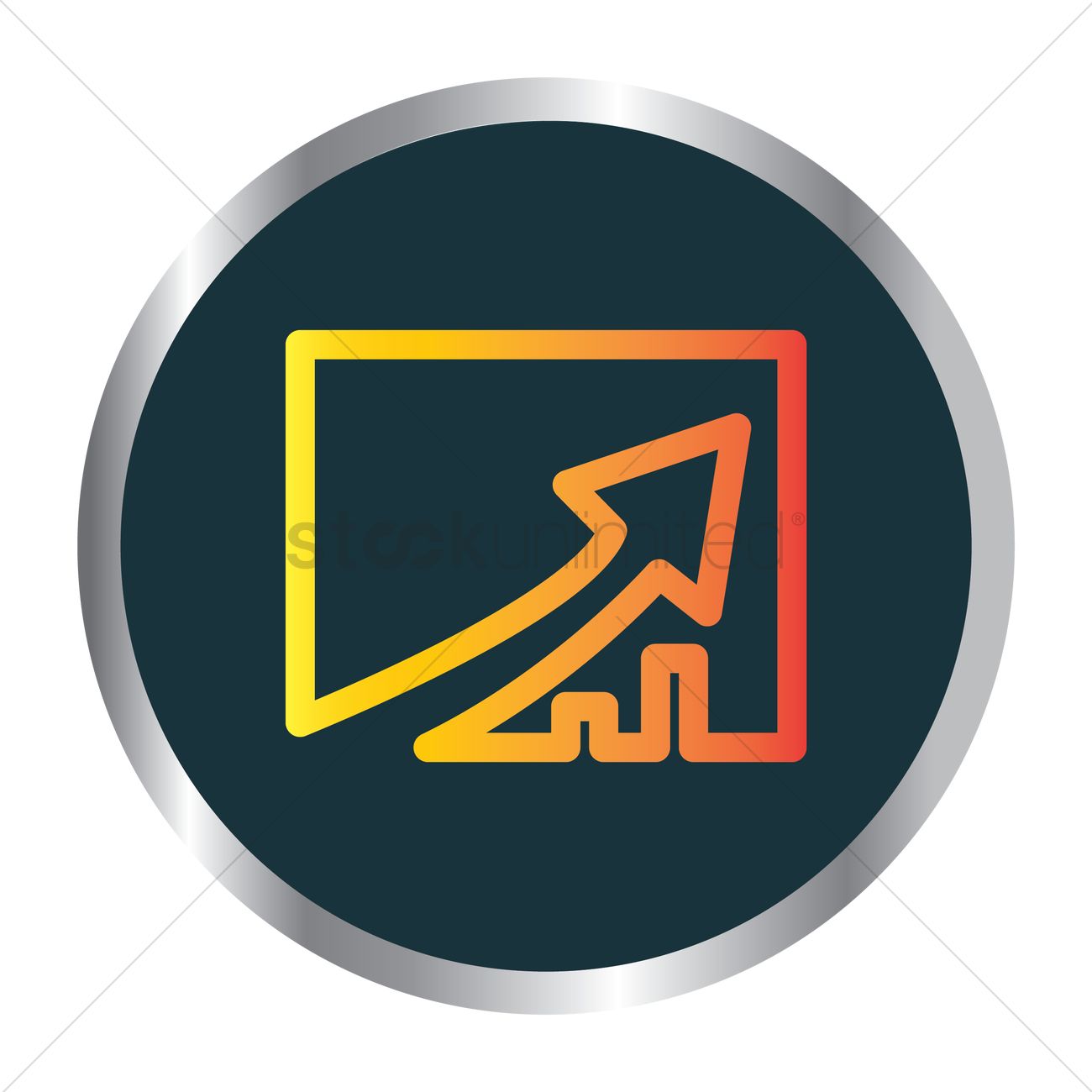 1300x1300 Progress Growth Icon Vector Image