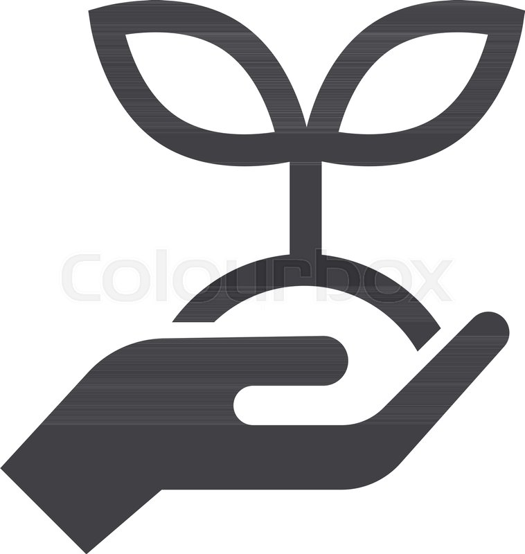 758x800 Vector Black Growth Icon On White Stock Vector Colourbox