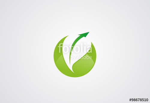 Circle Leaf In Growth Logo Vector Stock Image And Royalty Free 500x342 Circle Leaf In Growth Logo Vector Stock Image And Royalty Free