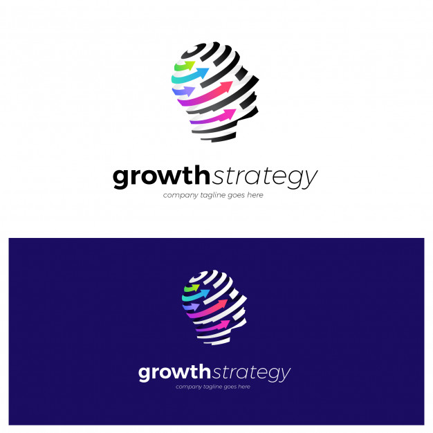 Growth Logo Template Vector Premium Download 626x626 Growth Logo Template Vector Premium Download