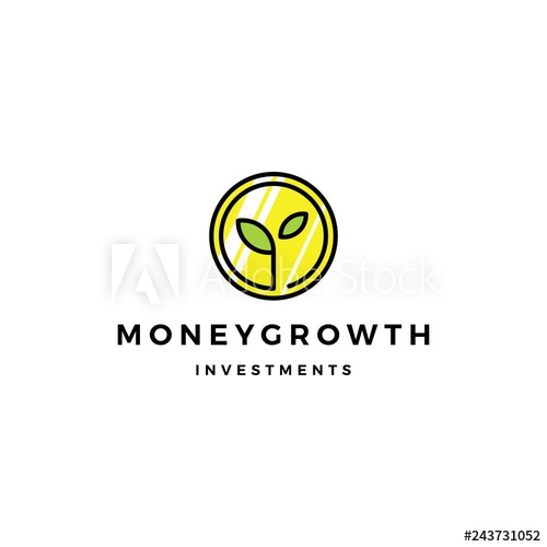 Coin Leaf Sprout Money Grow Growth Investment Logo Vector Icon 500x500 Coin Leaf Sprout Money Grow Growth Investment Logo Vector Icon