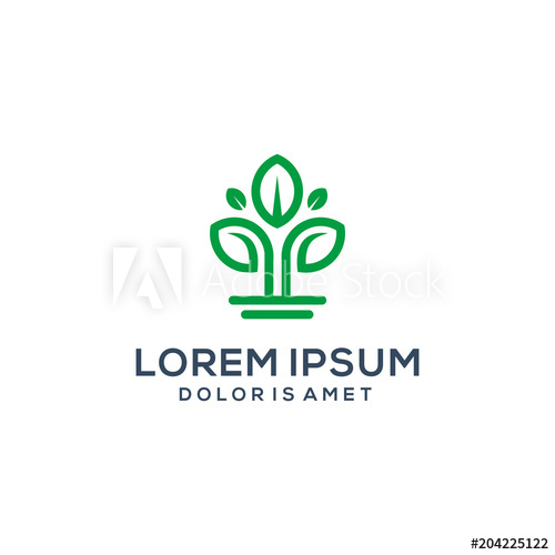 Leaf Tree Growth Logo Vector Icon Template 500x500 Leaf Tree Growth Logo Vector Icon Template