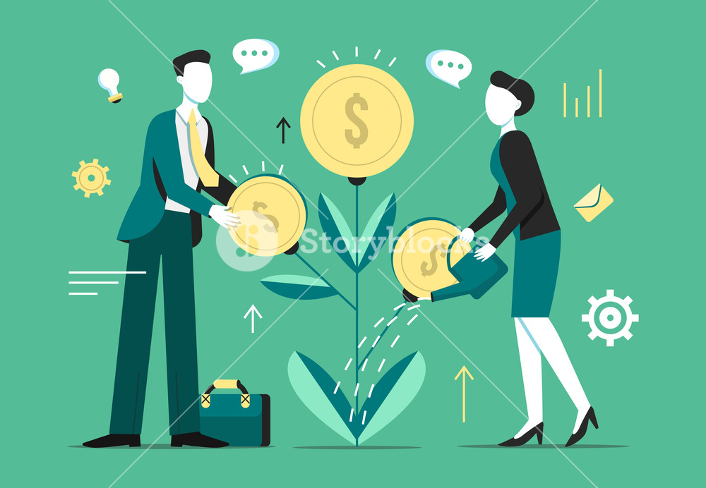 Investment Tree Growth Vector Illustration Of Businessman Profit 1000x692 Investment Tree Growth Vector Illustration Of Businessman Profit