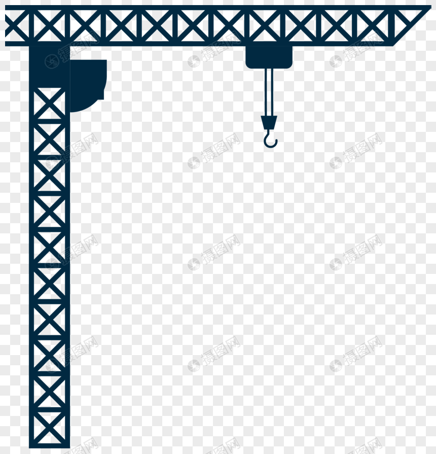 860x895 Grua Torre Vector Imagen Descargar Prf Png