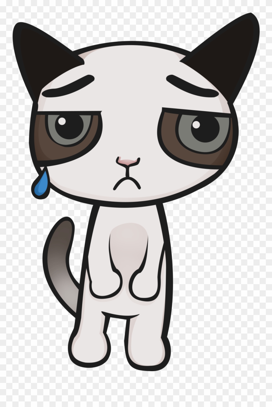 880x1318 Vector Free Grumpy Cat Food Clip Art Transprent Png
