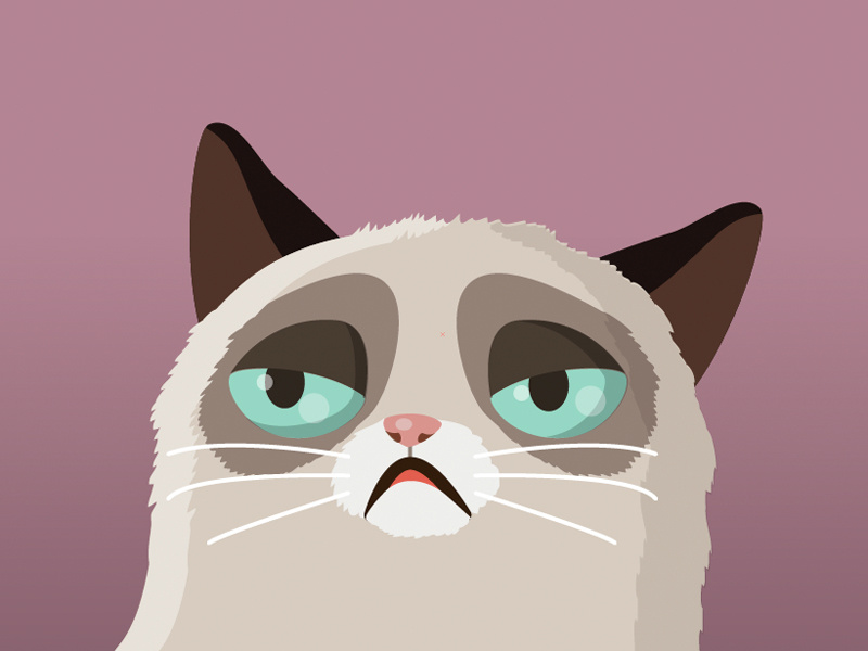 Grumpy Cat Vector at Vectorified.com | Collection of Grumpy Cat Vector ...