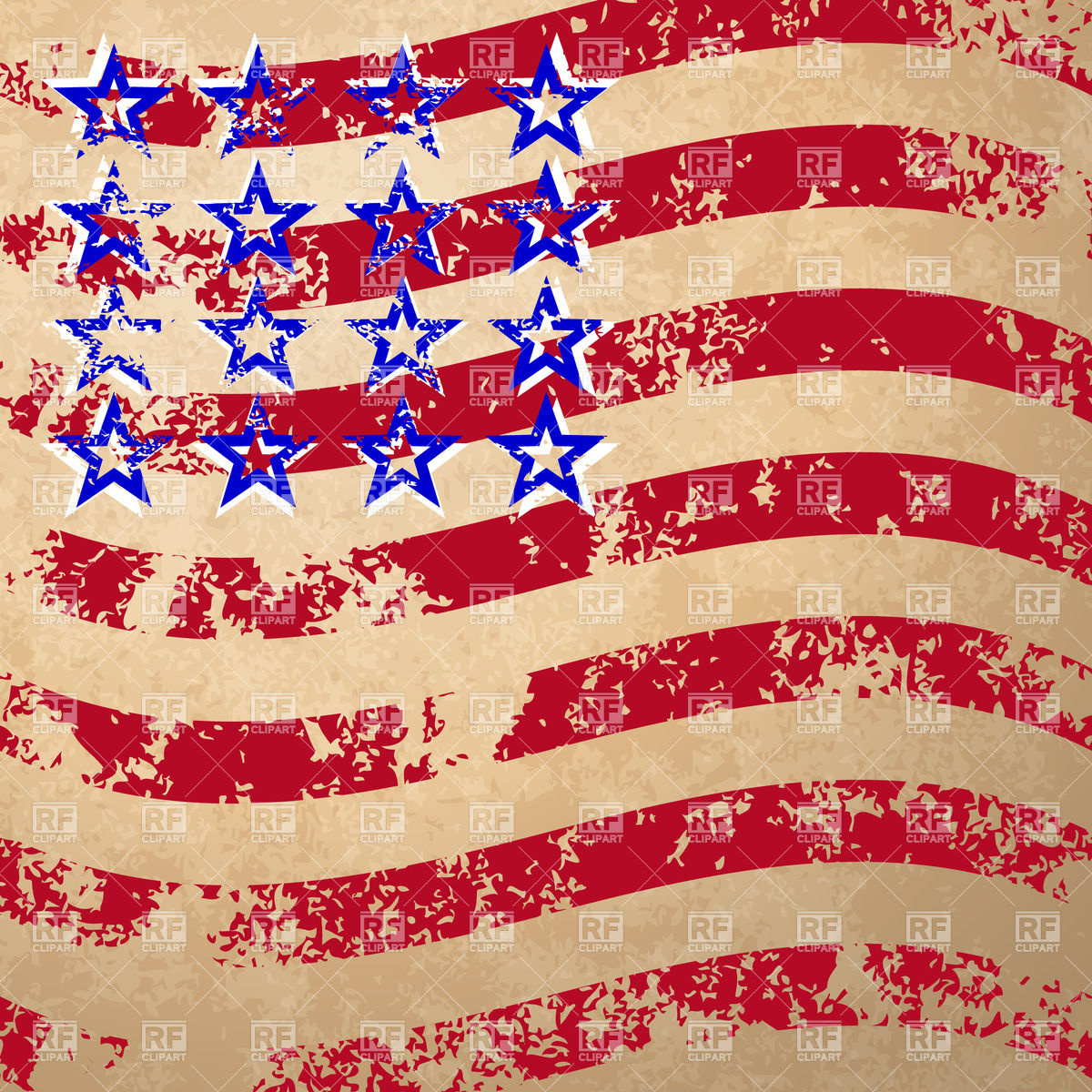 1200x1200 Grunge American Flag Vector Image Of Backgrounds, Textures