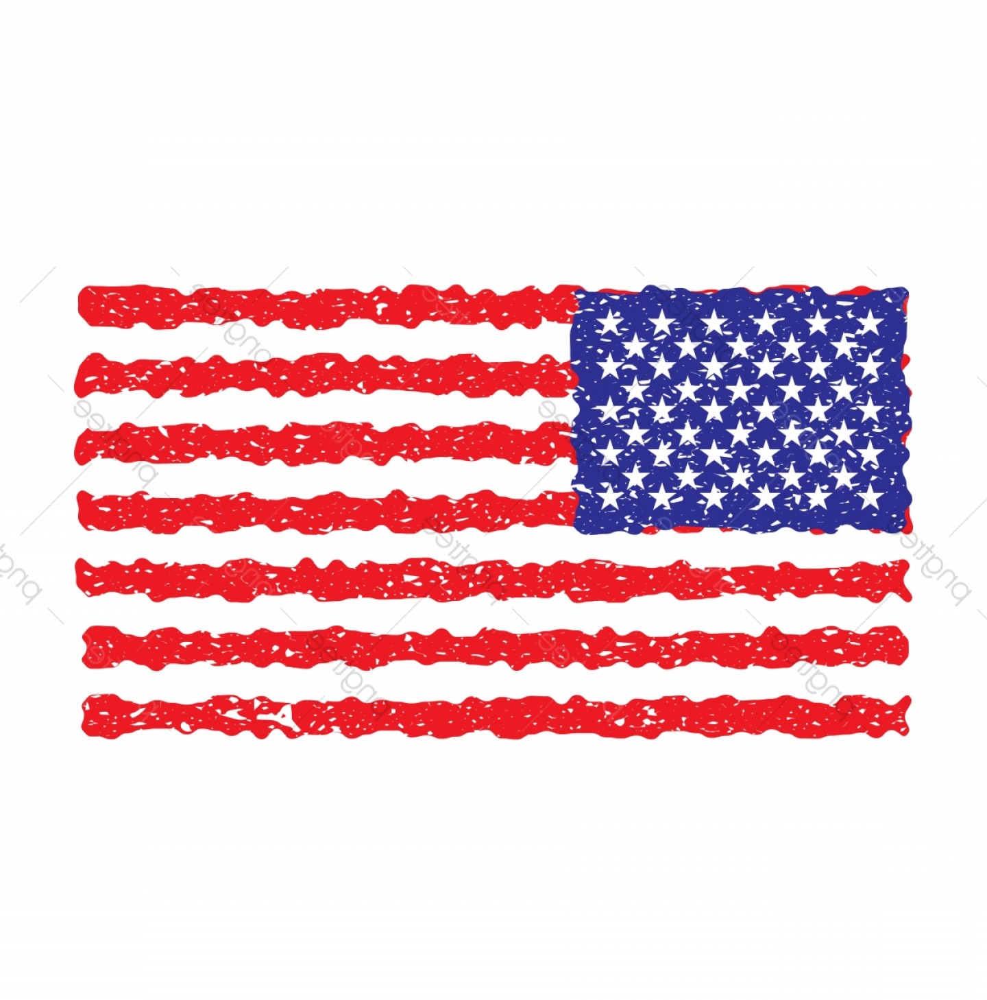 1440x1458 Grunge Usa Flag Vector American Flag Wallkeeper