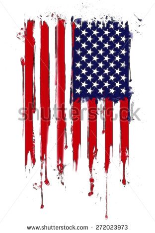 312x470 American Flag With Some Grunge Effects And Lines,vertical
