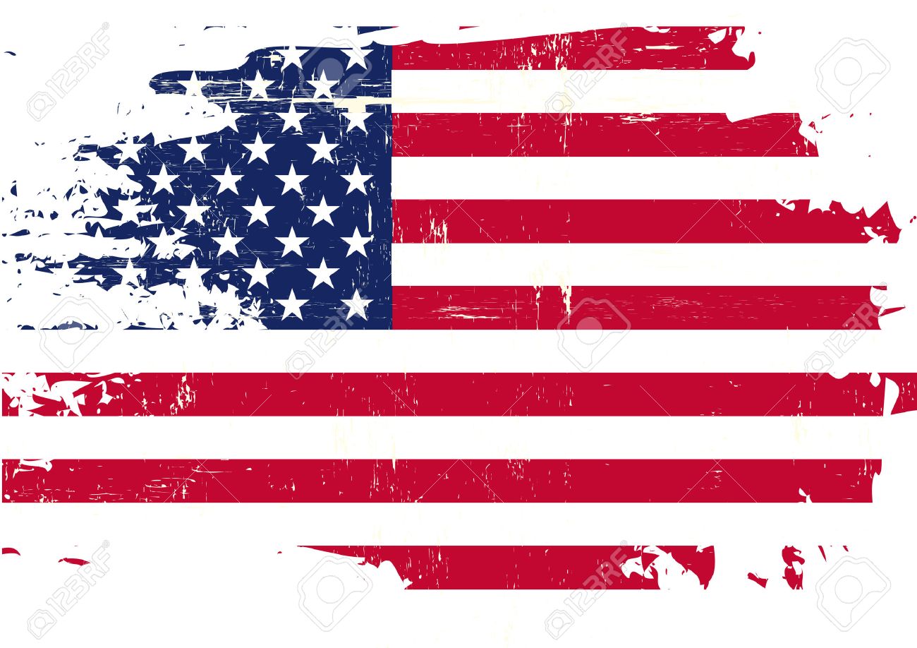 1300x918 Grunge American Flag Clipart