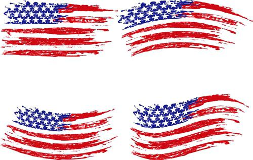 500x317 Distressed American Flag Vector