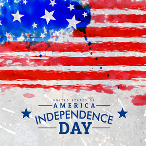 300x300 Grunge American Flag Royalty Free Vectors