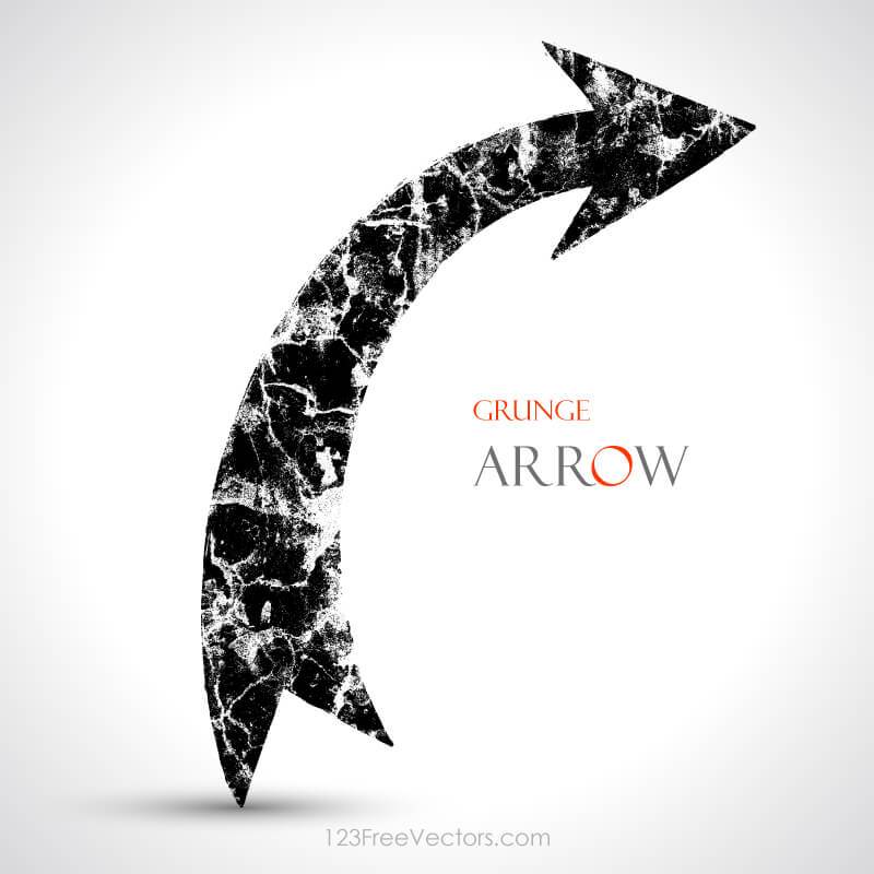 800x800 Grunge Arrow Vector Download