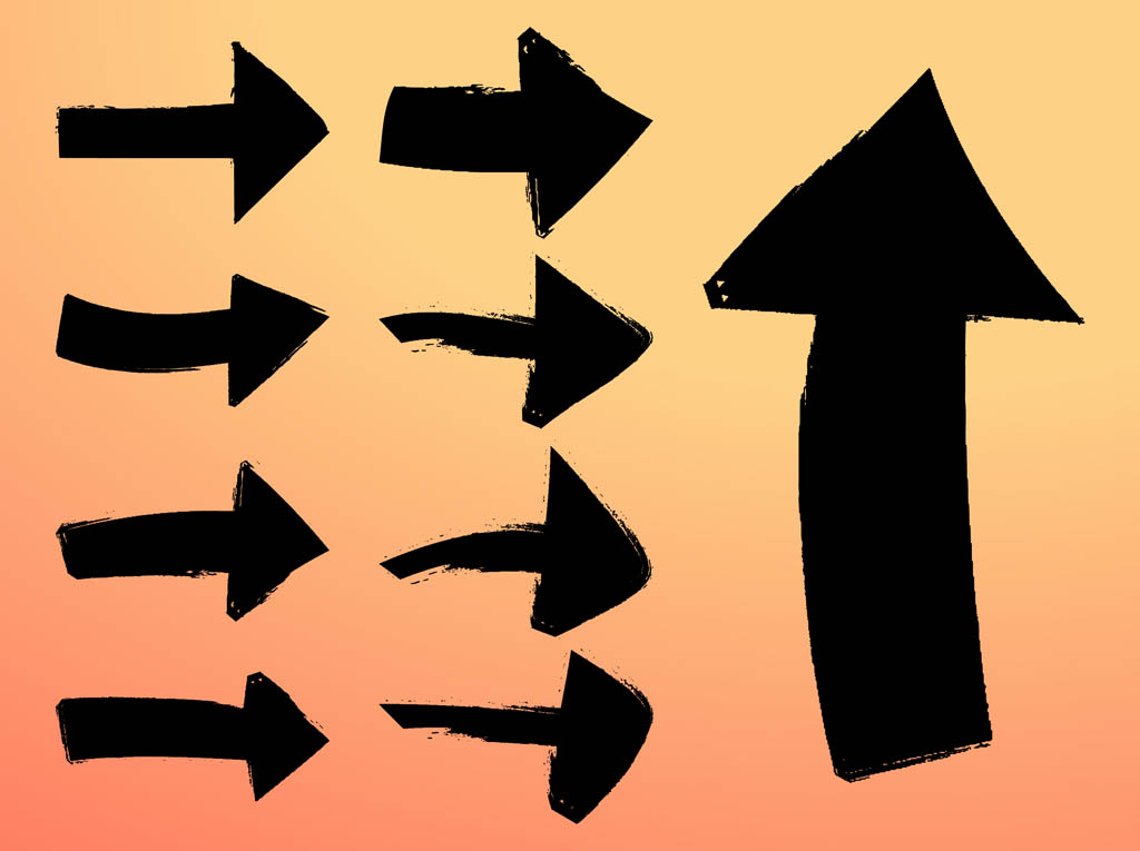 1024x765 Grunge Arrows Vectors Vector Art Graphics
