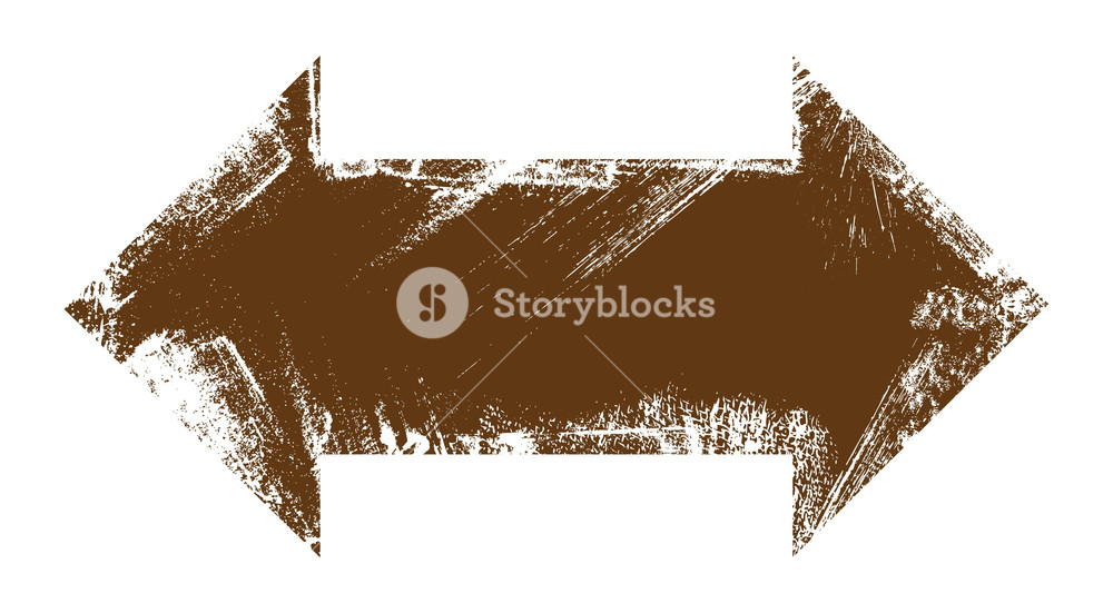 1000x551 Grunge Two Way Arrow Vector Royalty Free Stock Image