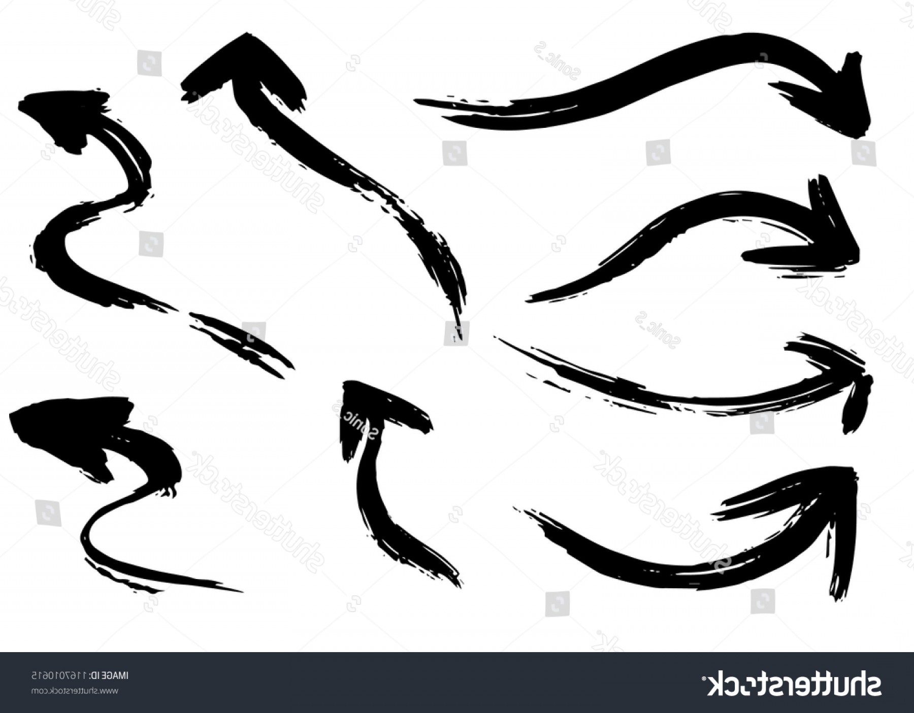 1800x1405 Grunge Vector Arrows Dry Brush Strokes Soidergi
