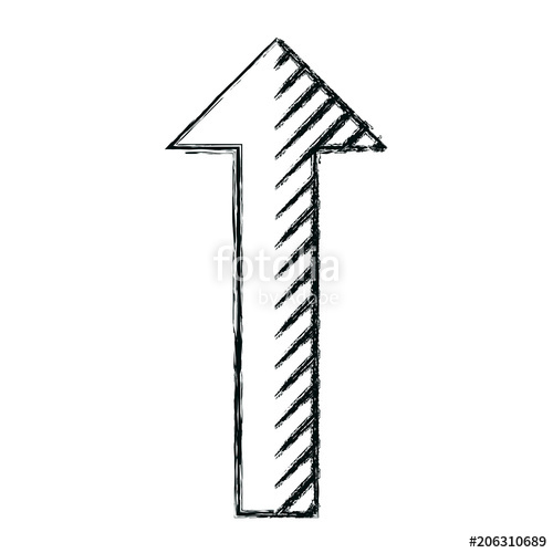500x500 Grunge Arrow Up Direction Pictogram Icon Stock Image And Royalty