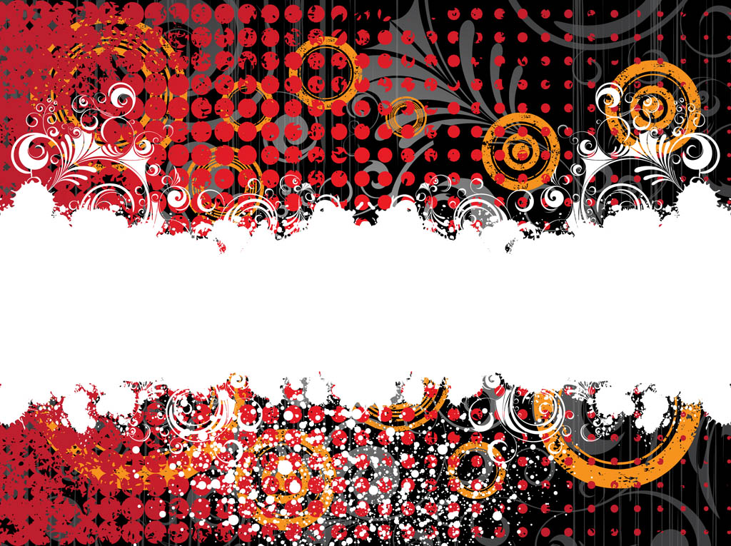 1024x765 Floral Grunge Background Vector Vector Art Graphics