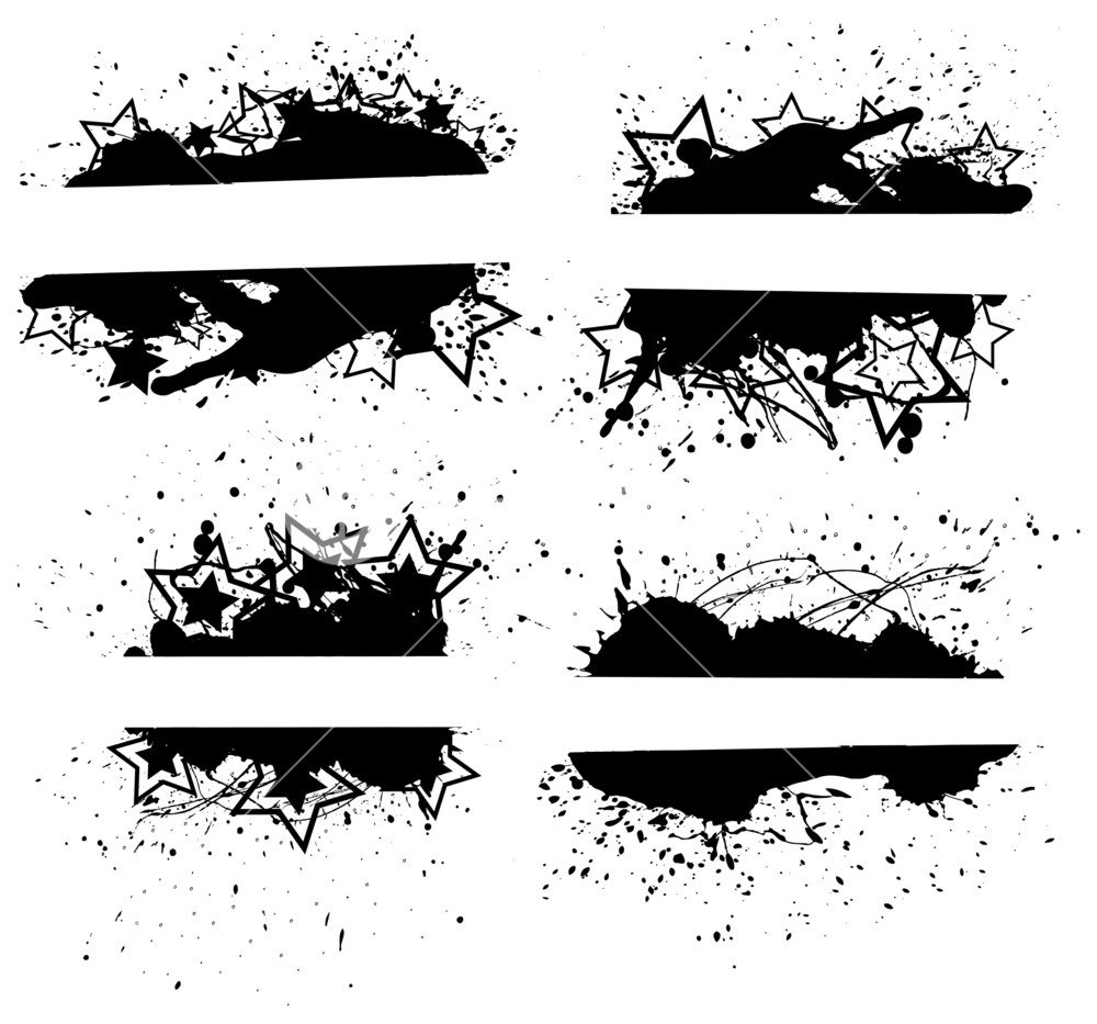 1000x933 Grunge Banner Vector For Placing The Text Royalty Free Stock Image