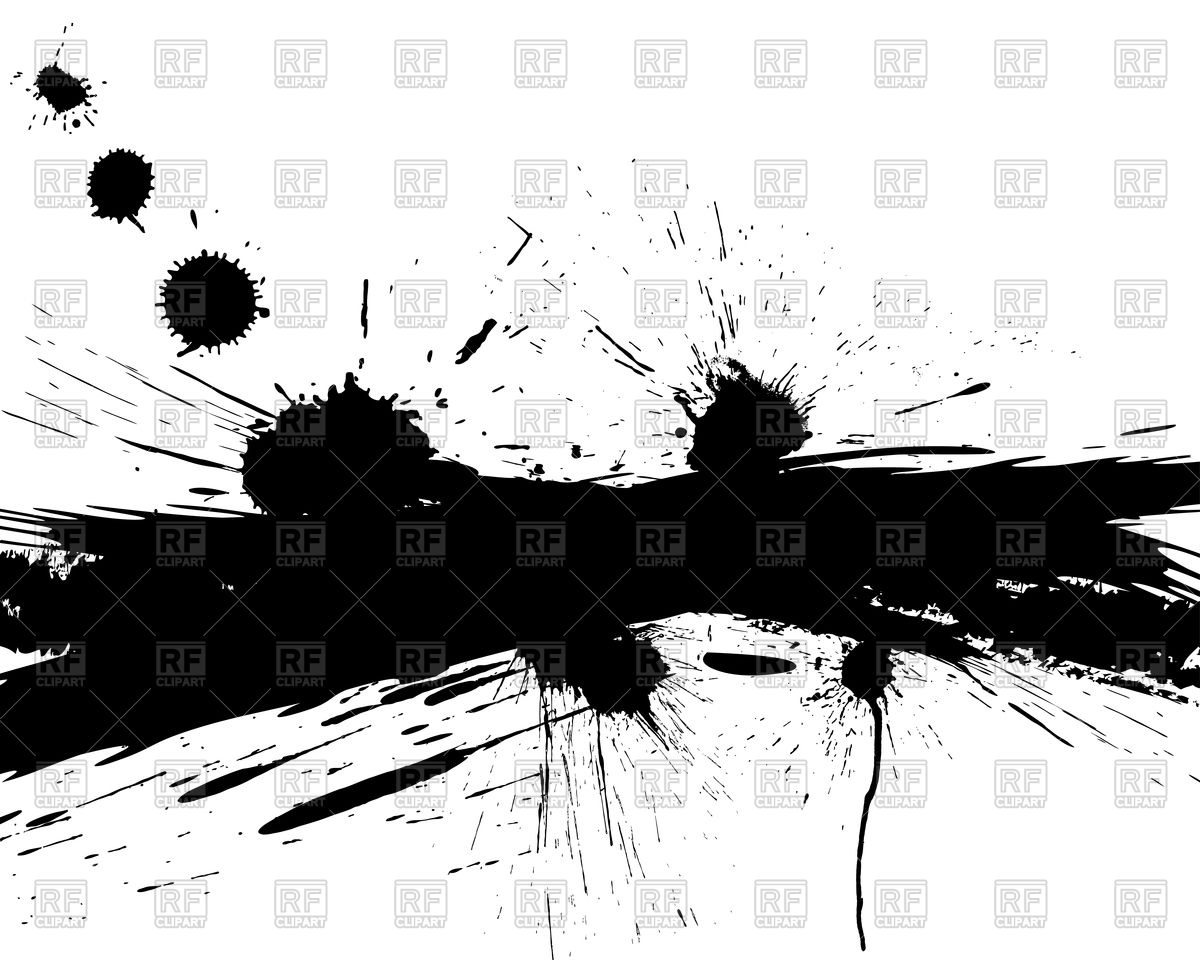1200x960 Abstract Grunge Black Watercolor Banner Vector Image Of Objects
