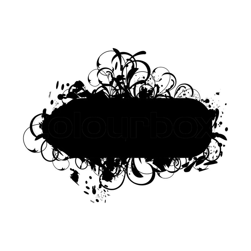 800x800 Illustration Of Floral Grunge Banner Stock Vector Colourbox