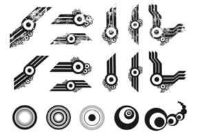 286x200 Grunge Circle Free Vector Art