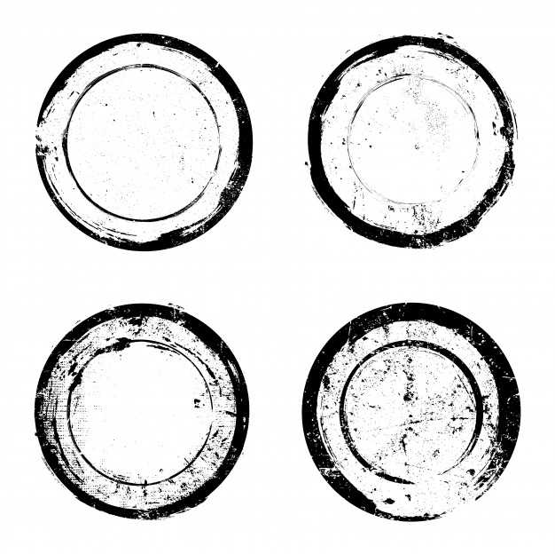 626x624 Grunge Round Shapes Vector Premium Download