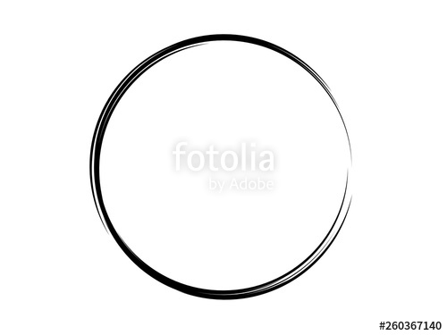 500x375 Grunge Thin Circle Grunge Oval Shape Grunge Ink Circle Stock