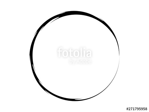 500x375 Grunge Circle Made Of Black Paint Sharp Grunge Black Circle Ink