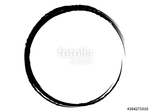 500x375 Grunge Circle Made With Black Paint Grunge Circle Made With Art
